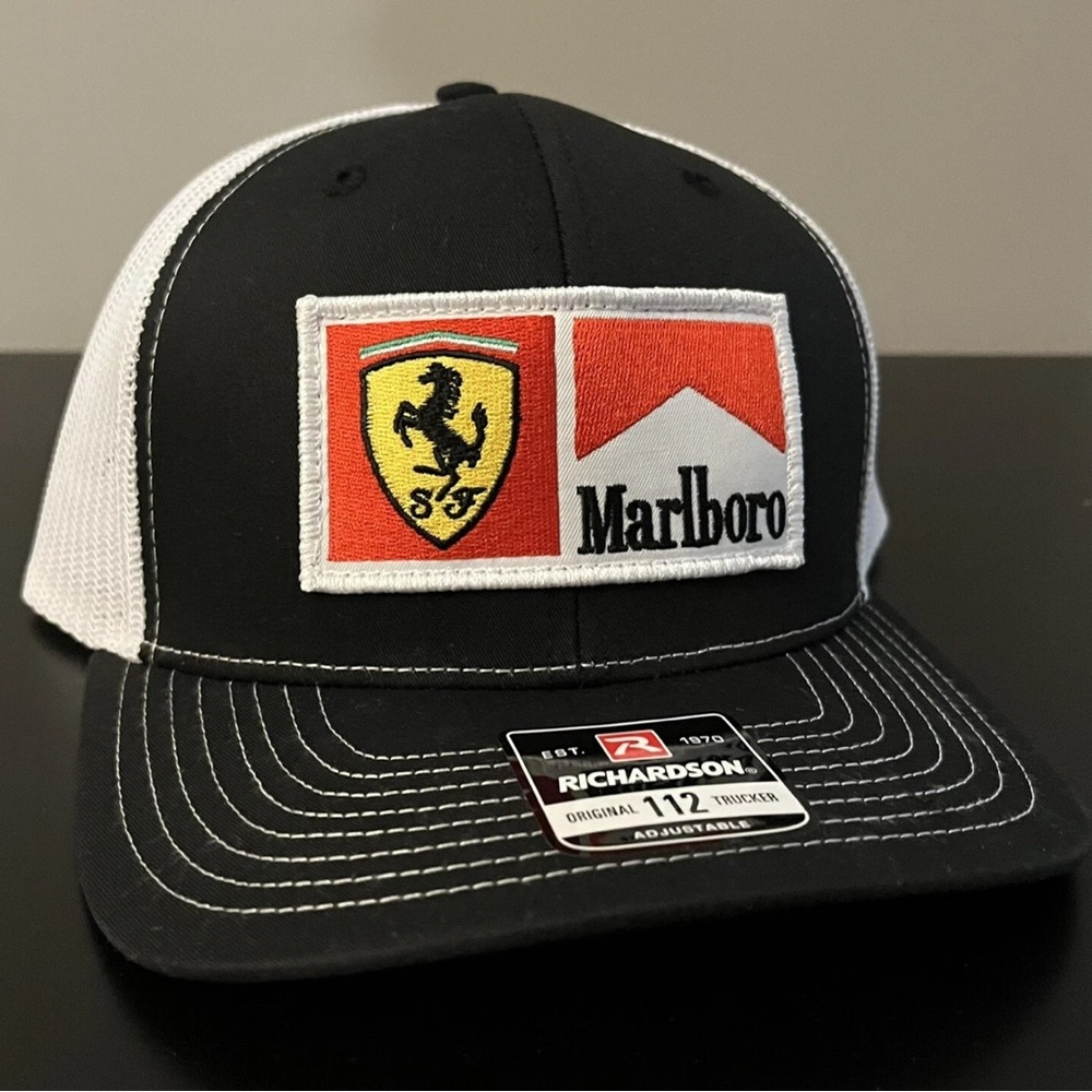 Team Ferrari Marlboro Richardson 112 Snapback Trucker Hat